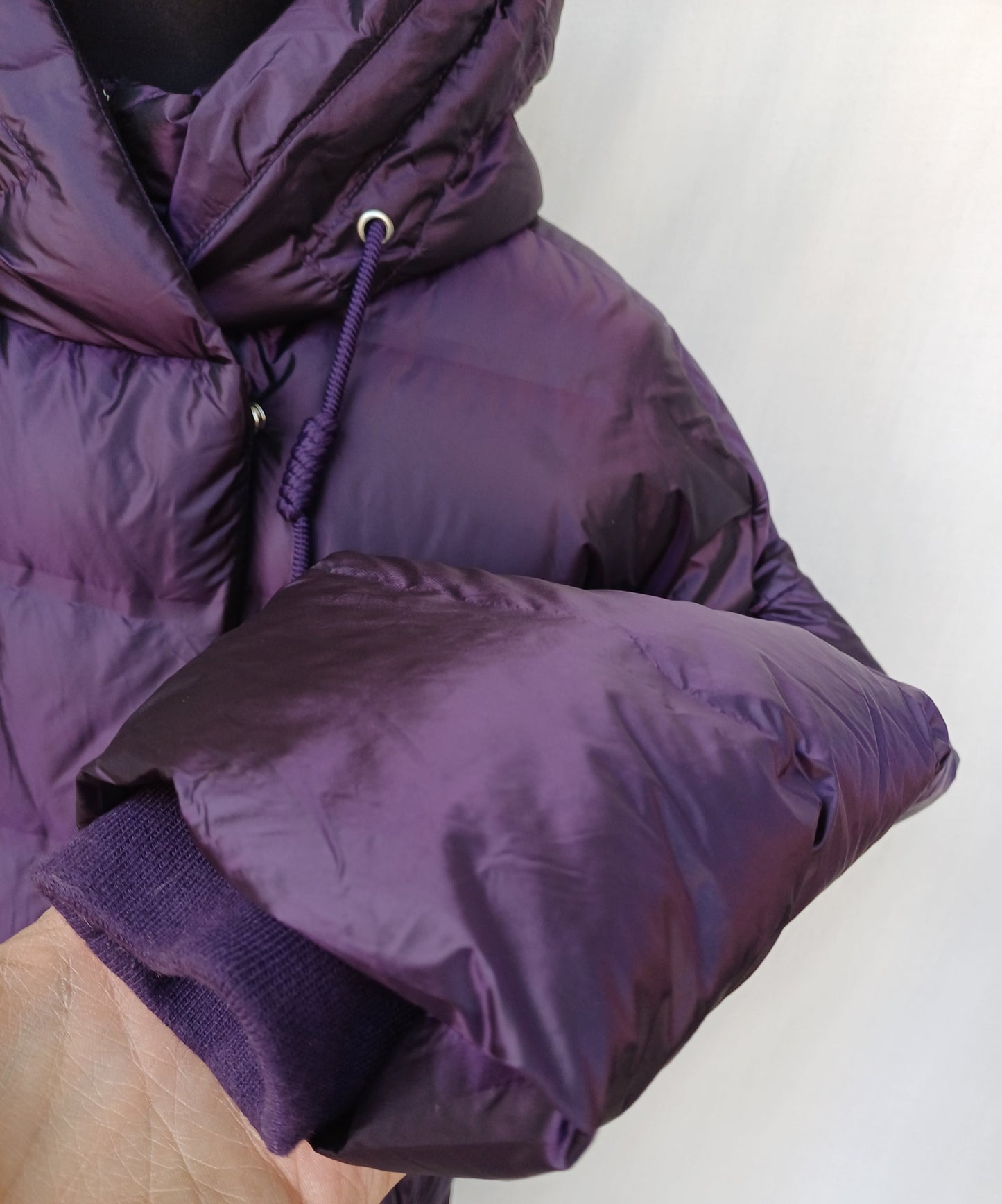 Zara Water Repellent Hooded Down Puffer Coat Jacket Size S