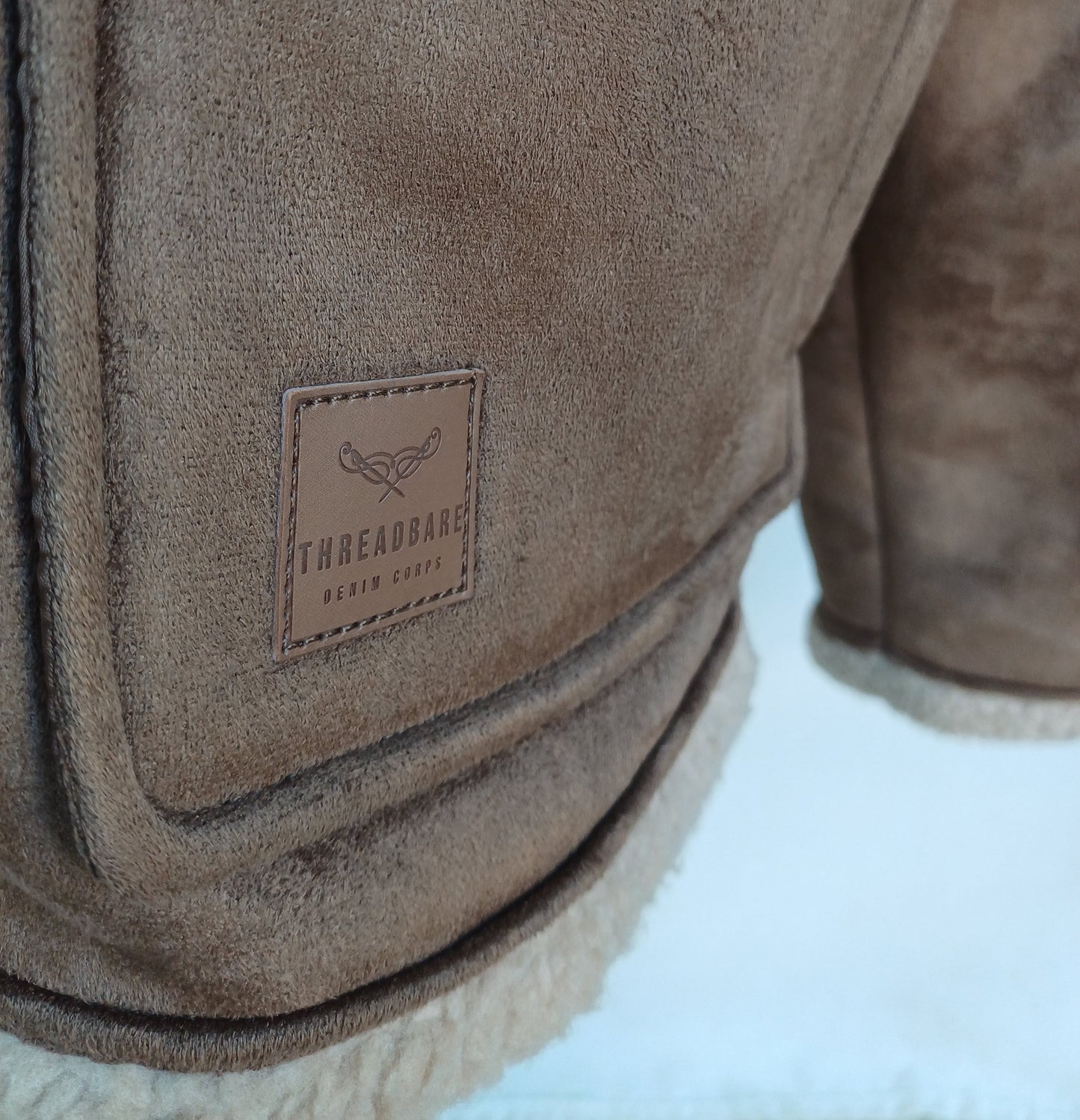 Threadbare Faux Shearling Fur Jacket Mens XL