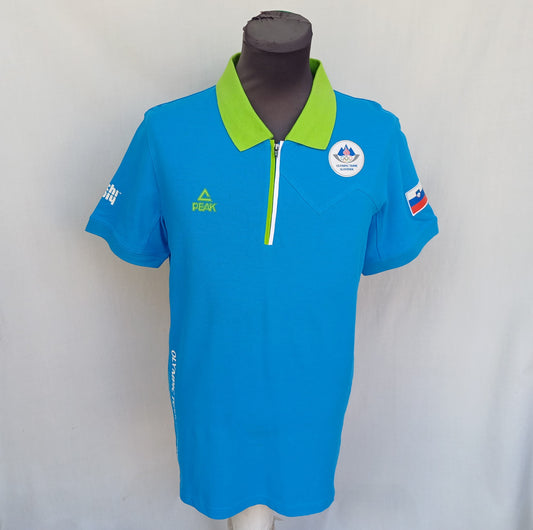 Slovenia Olympic Team Peak Polo Shirt Mens M