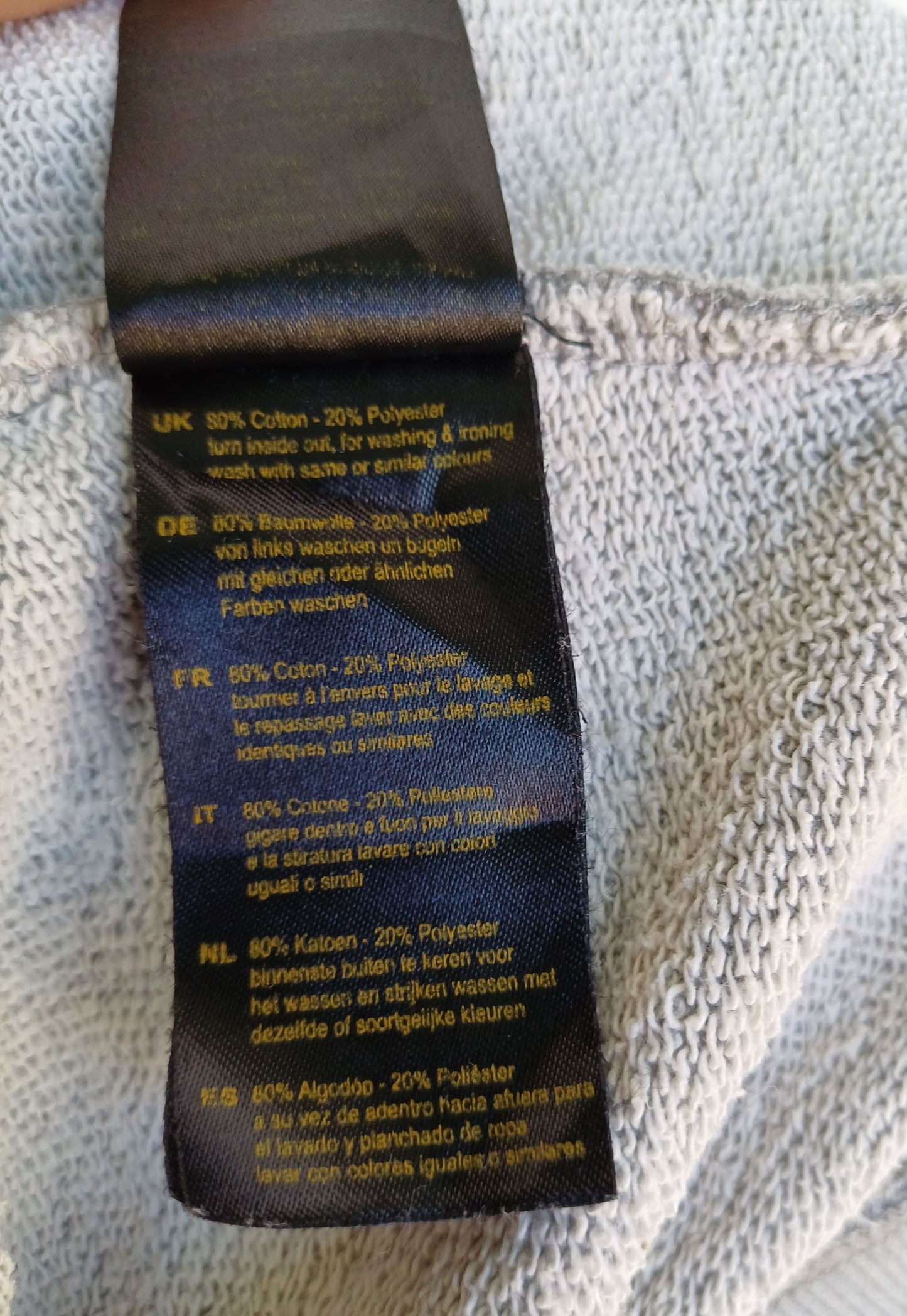 Alpha Industries Camo Print Crew Neck Cotton Pullover Sweatshirt Gray Mens S