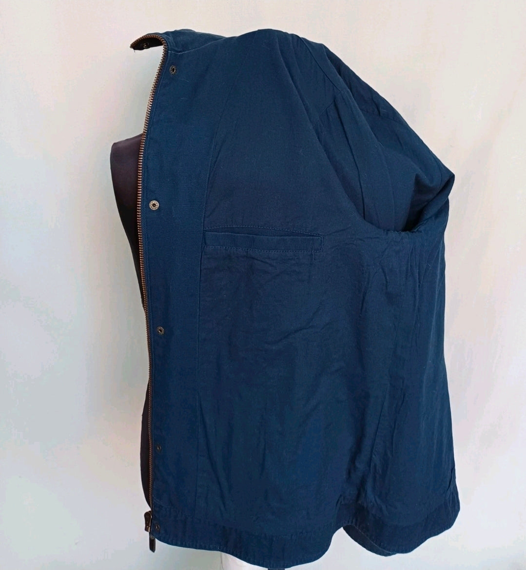 Harley Davidson Canvas Motorcycle Slim Fit Cotton Zip Jacket Mens 2XL