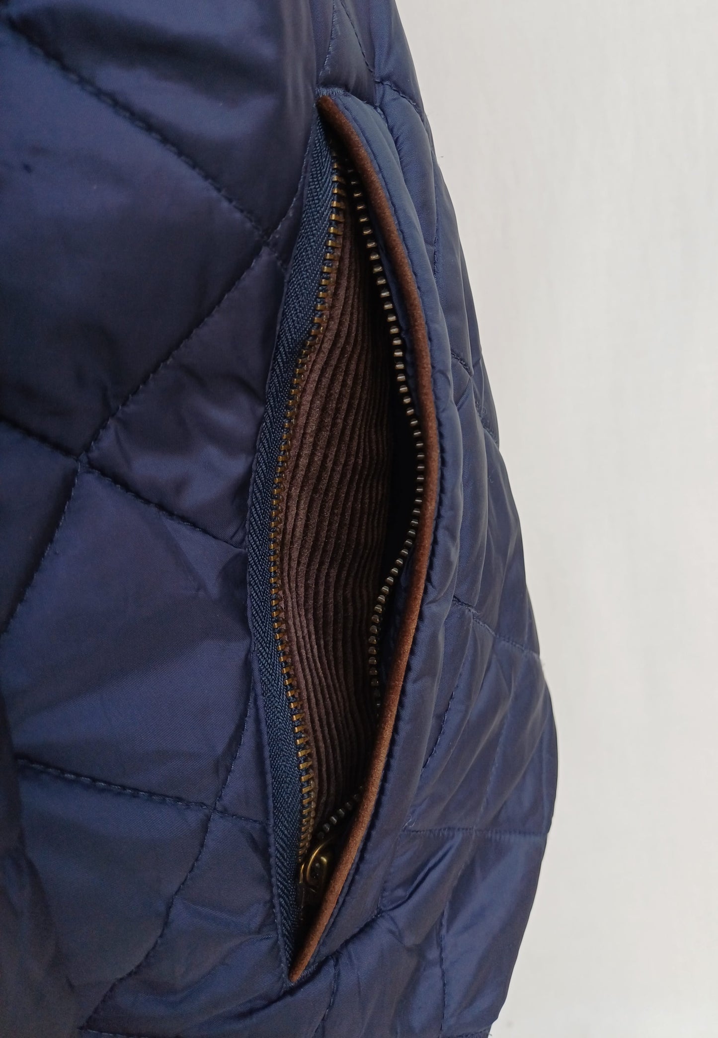 Polo Ralph Lauren Corduroy Collar Quilted Padded Jacket Mens M