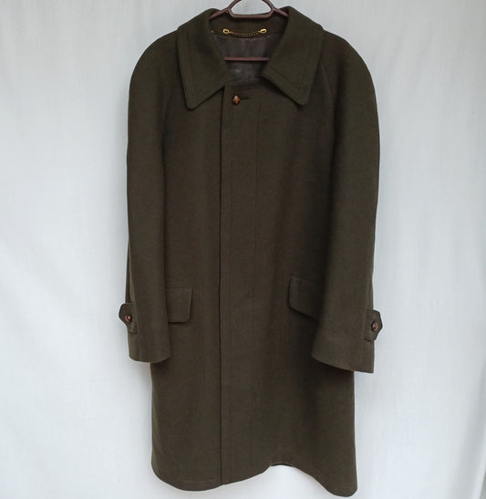 Werther Mens Button Wool Coat Long Overcoat EU 52