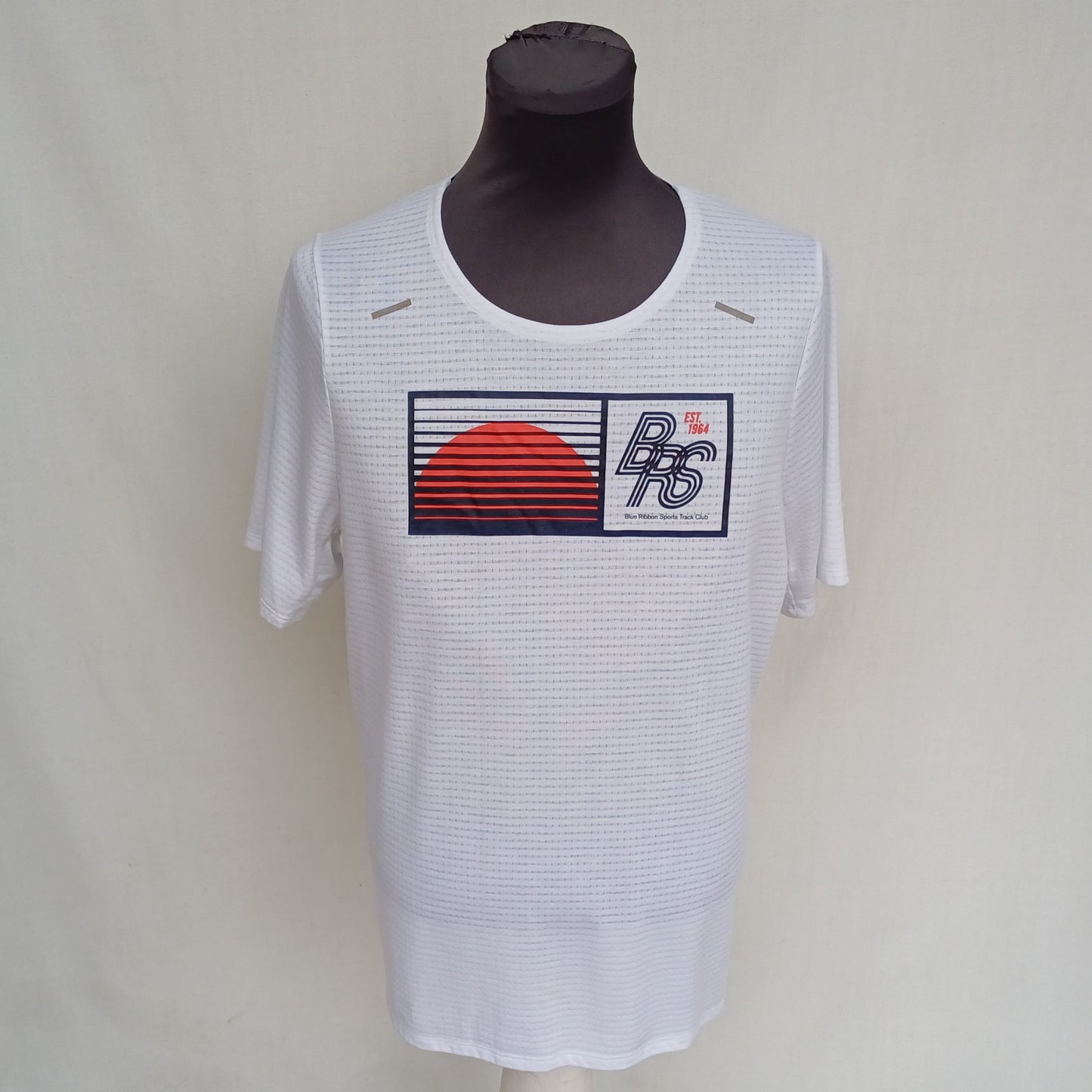 Nike Rise 365 Blue Ribbon Sports Dri-Fit Running T-Shirt Mens L