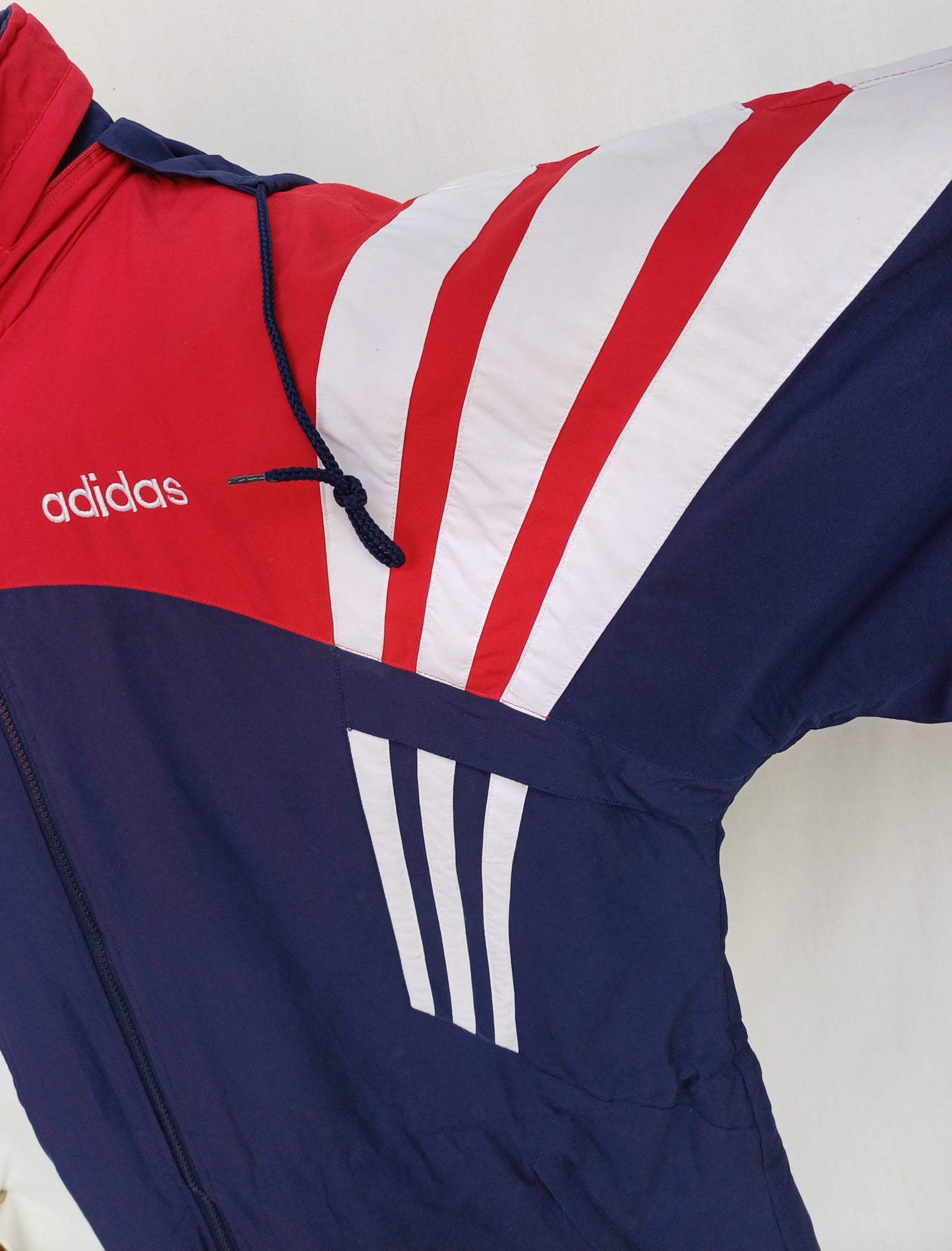 Vintage 90s Adidas Bench Coat Long Padded Jacket Mens M