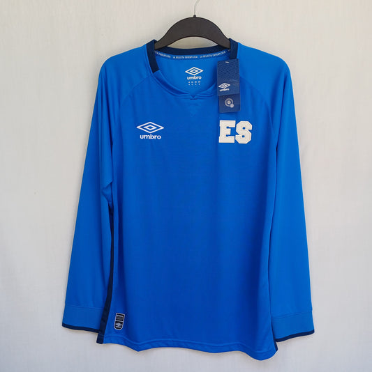 El Salvador 2021/2022 Umbro Long Sleeve Home Football Shirt Mens M