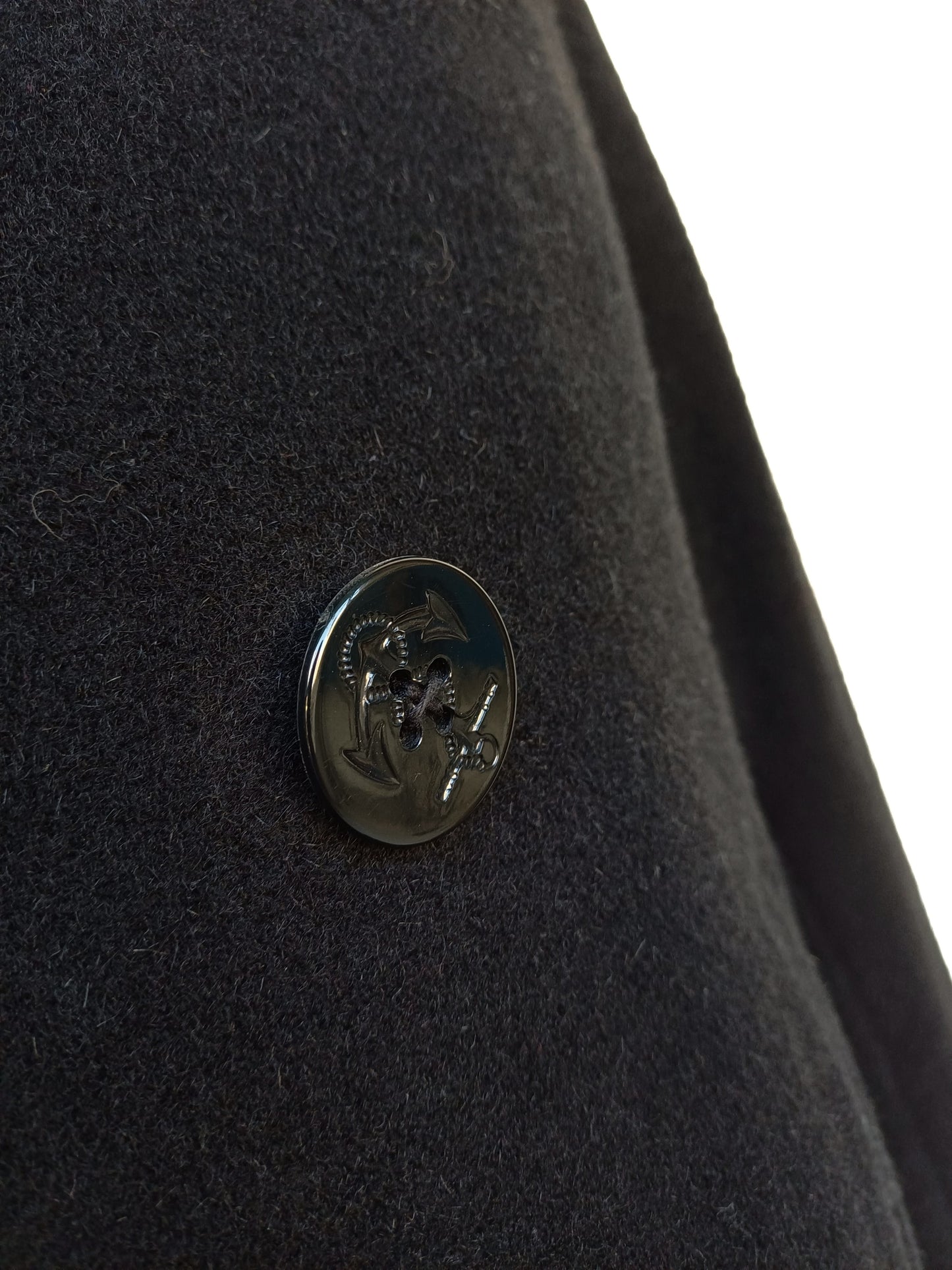 Schott Cyclone 2 Double Zipper Quilted Lining Wool Button Peacoat Mens L