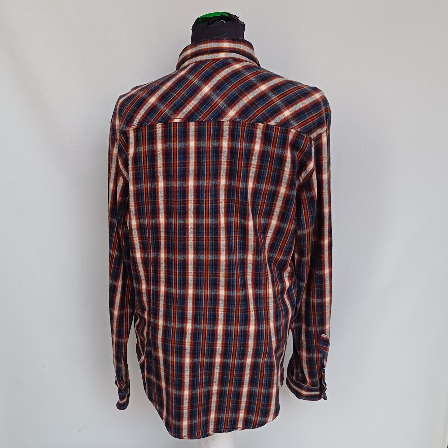 New With Tags Zara Young Checkered Plaid Cotton Button Up Flannel Shirt Mens L