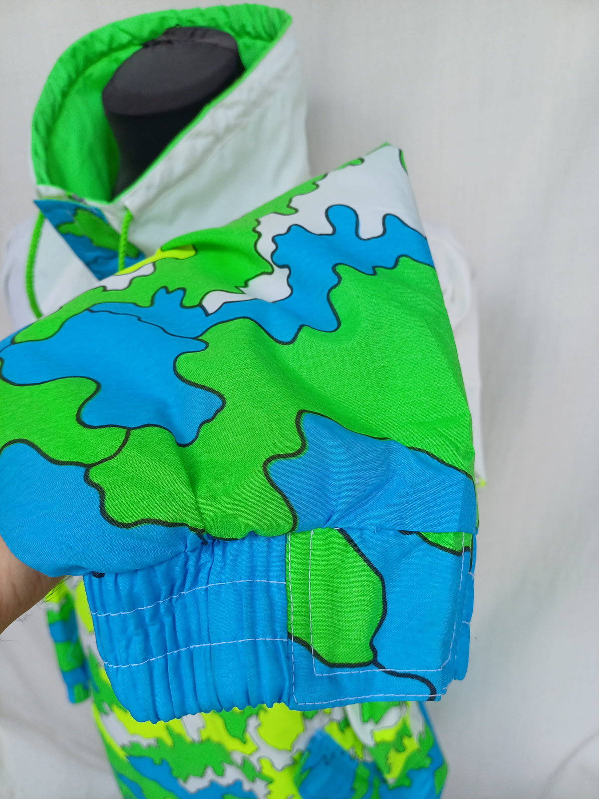 Vintage 90s Elho Freestyle Neon Pullover Jacket Size L