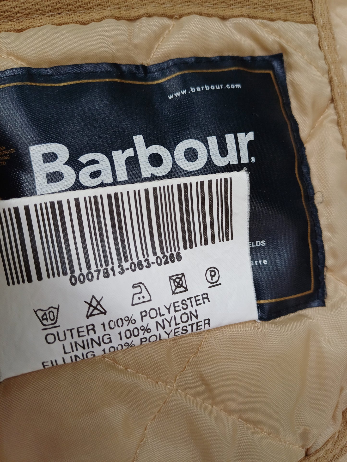 Barbour Eskdale Quilted Snap Padded Jacket Mens S