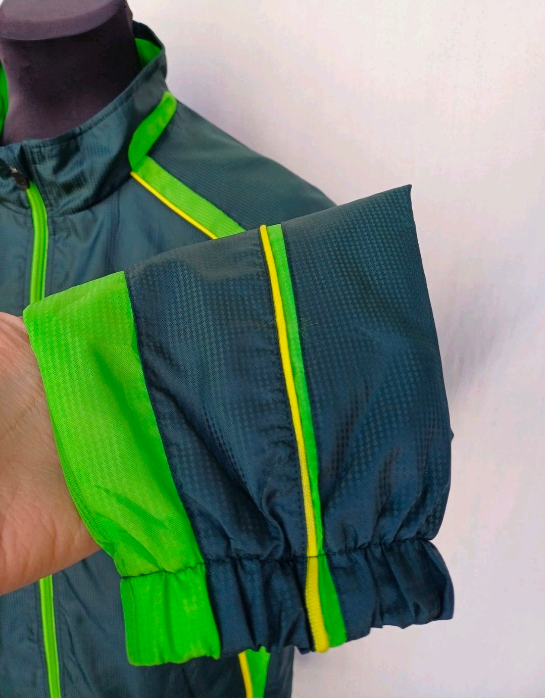 Australia Cricket Asics Zip Fleece Lining Training Top Jacket Coat Mens XL