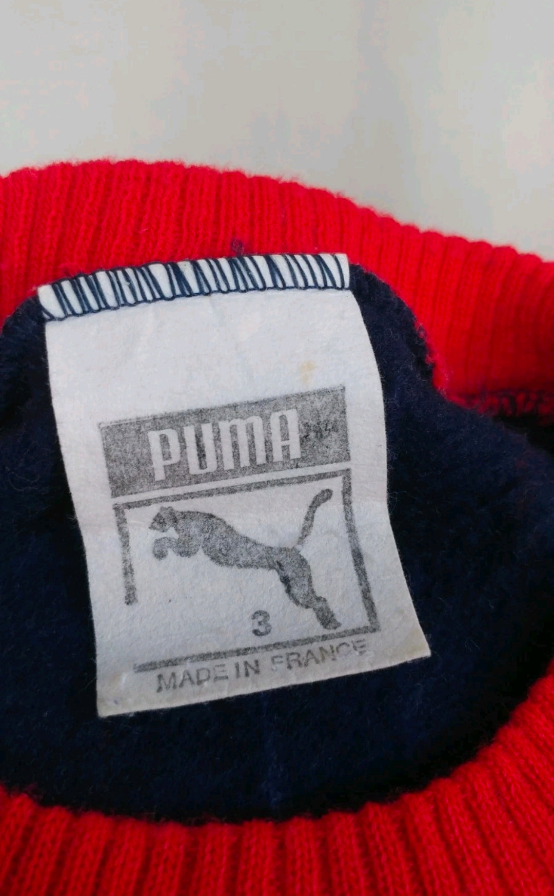 Vintage 80s Crew Neck Training Long Sleeve Pullover Sweater Mens M