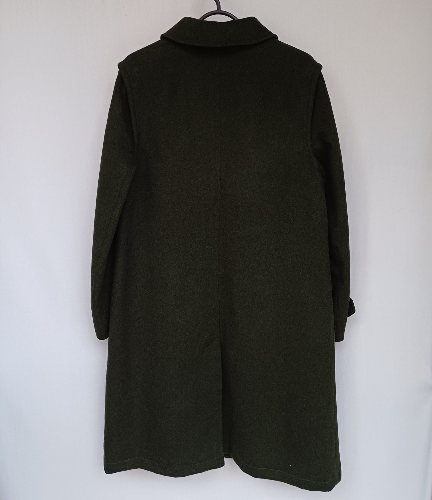 Salko Pischl Loden Tirol Plaid Lining Womens Wool Button Coat Overcoat EU 42/Large