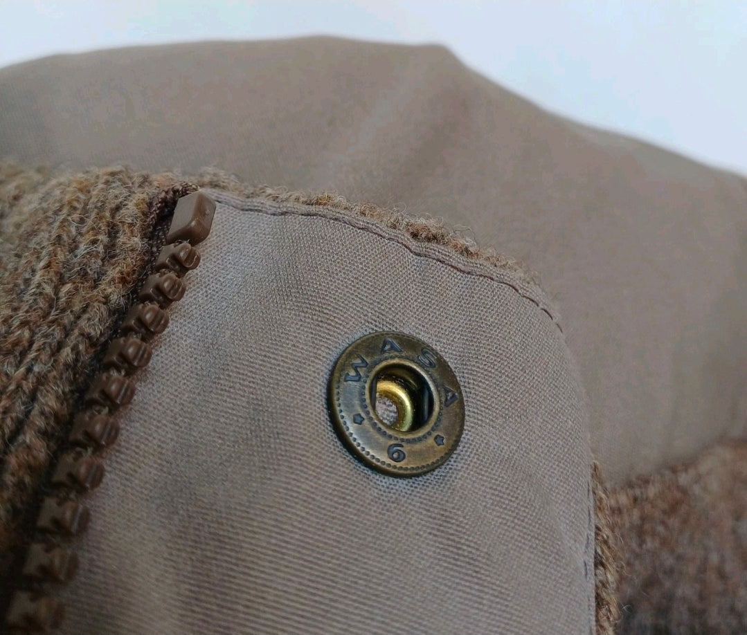 Fjallraven Varmland T-Neck Zip/Snap Wool Knit Sweater Jumper Pullover Mens 2XL