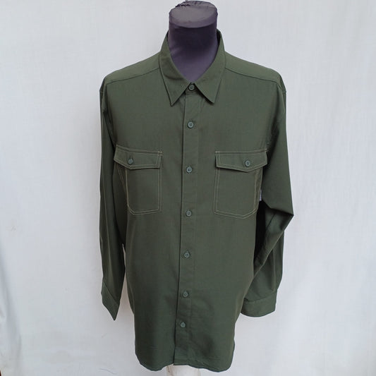 Columbia Omni-Shade Button-Up Shirt Mens L