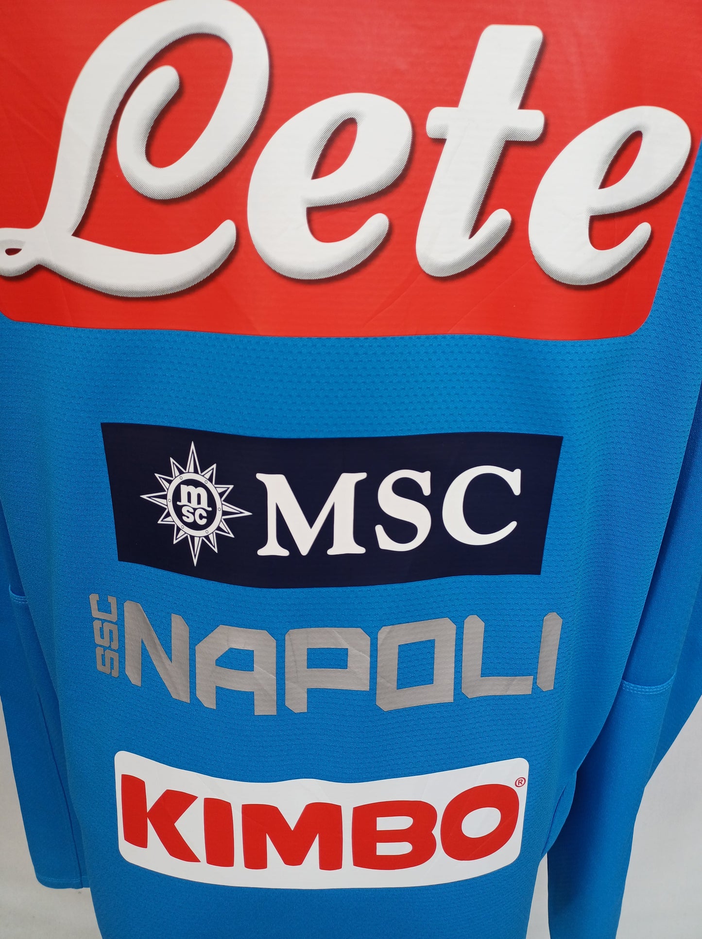 Napoli 2019/20 Kappa Zip Training Pullover Sweater Mens XL