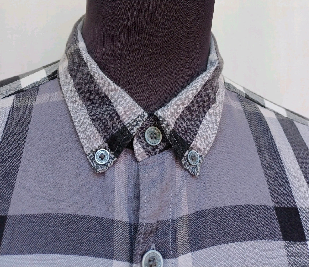 Burberry Brit 100% Cotton Button Down Shirt Size Mens M