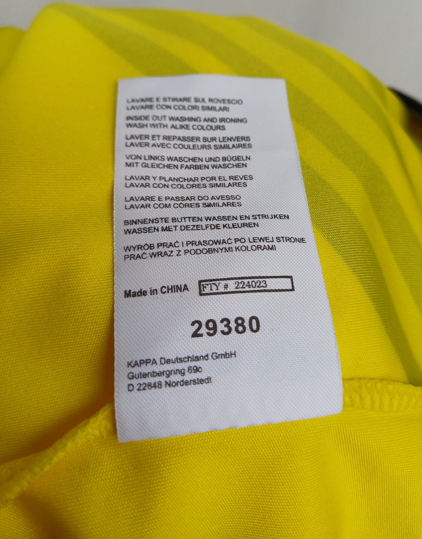 Borussia Dortmund 2011/12 Champions League Kappa Football Shirt Mens S