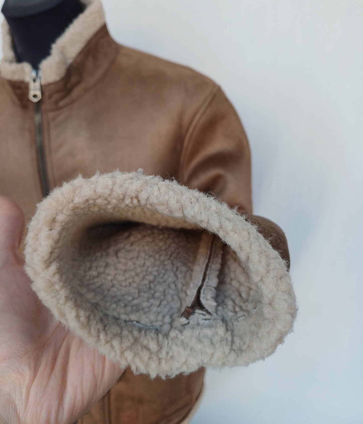 Threadbare Faux Shearling Fur Jacket Mens XL