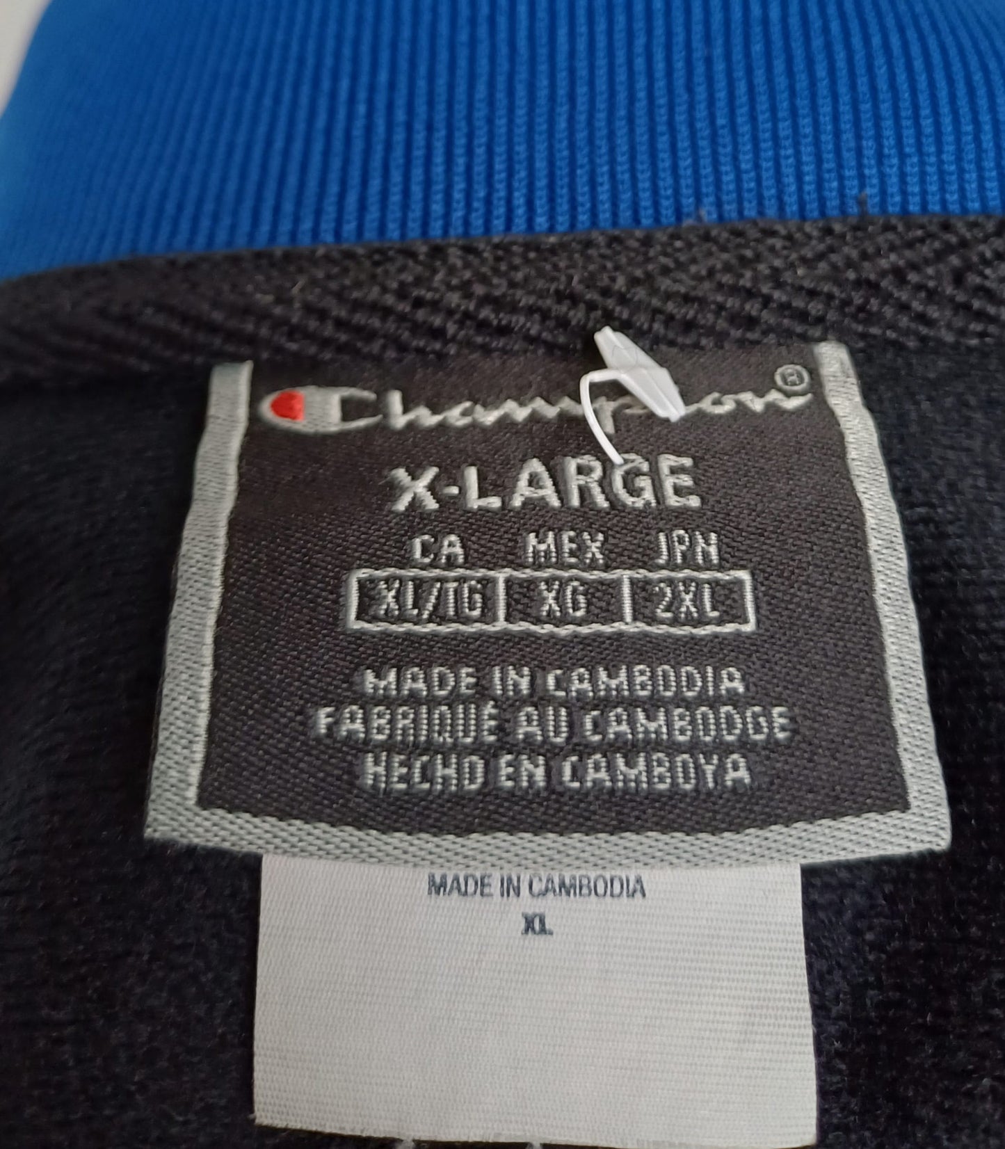 Champion Taped Logo Full Zip Track Top Jacket Mens XL