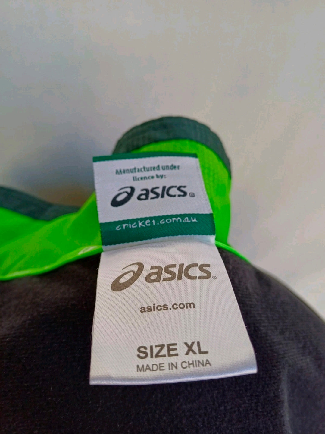Australia Cricket Asics Zip Fleece Lining Training Top Jacket Coat Mens XL