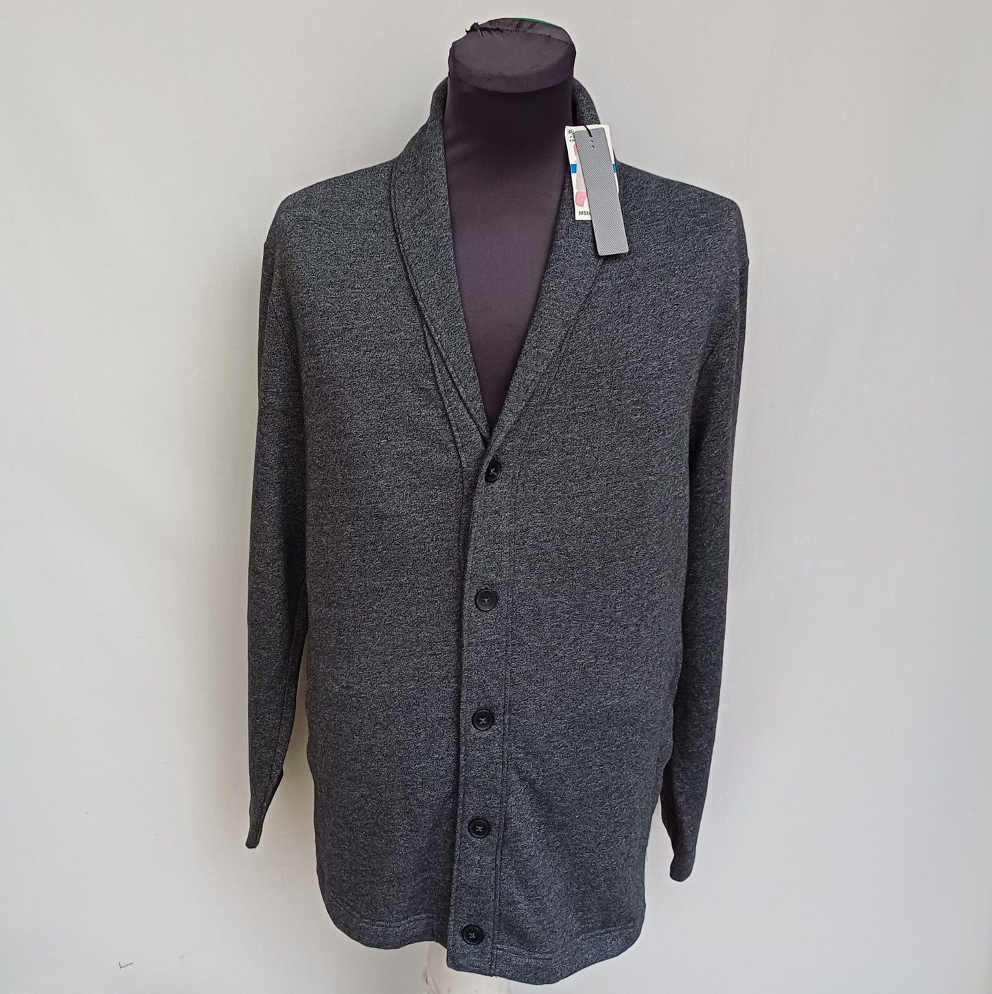New With Tags Perry Ellis Shawl Neck Cotton/Polyester Button Cardigan Sweater Mens XL
