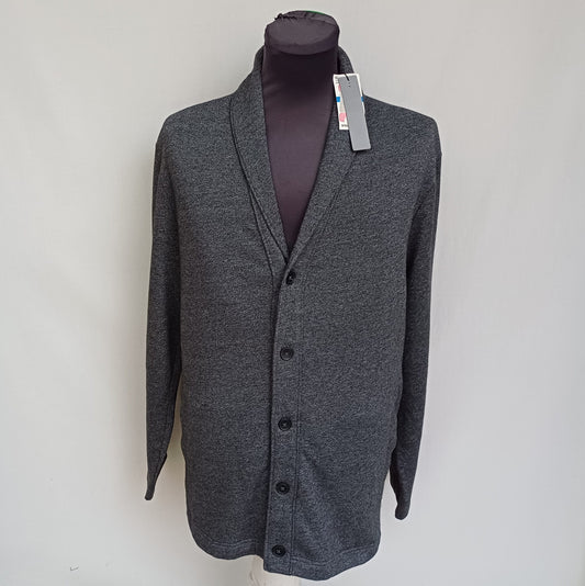 New With Tags Perry Ellis Shawl Neck Cotton/Polyester Button Cardigan Sweater Mens XL