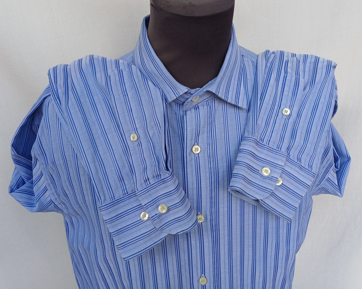 Etro Milano Slim Fit Striped Button-Up Shirt Size 42/Mens L