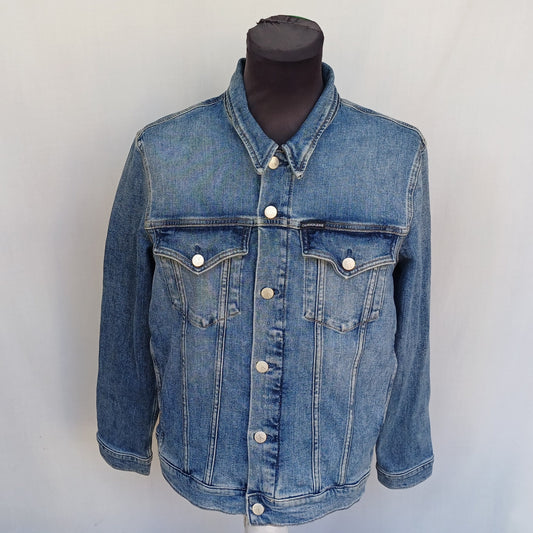 Calvin Klein Jeans Foundation Trucker Denim Jacket Mens XL