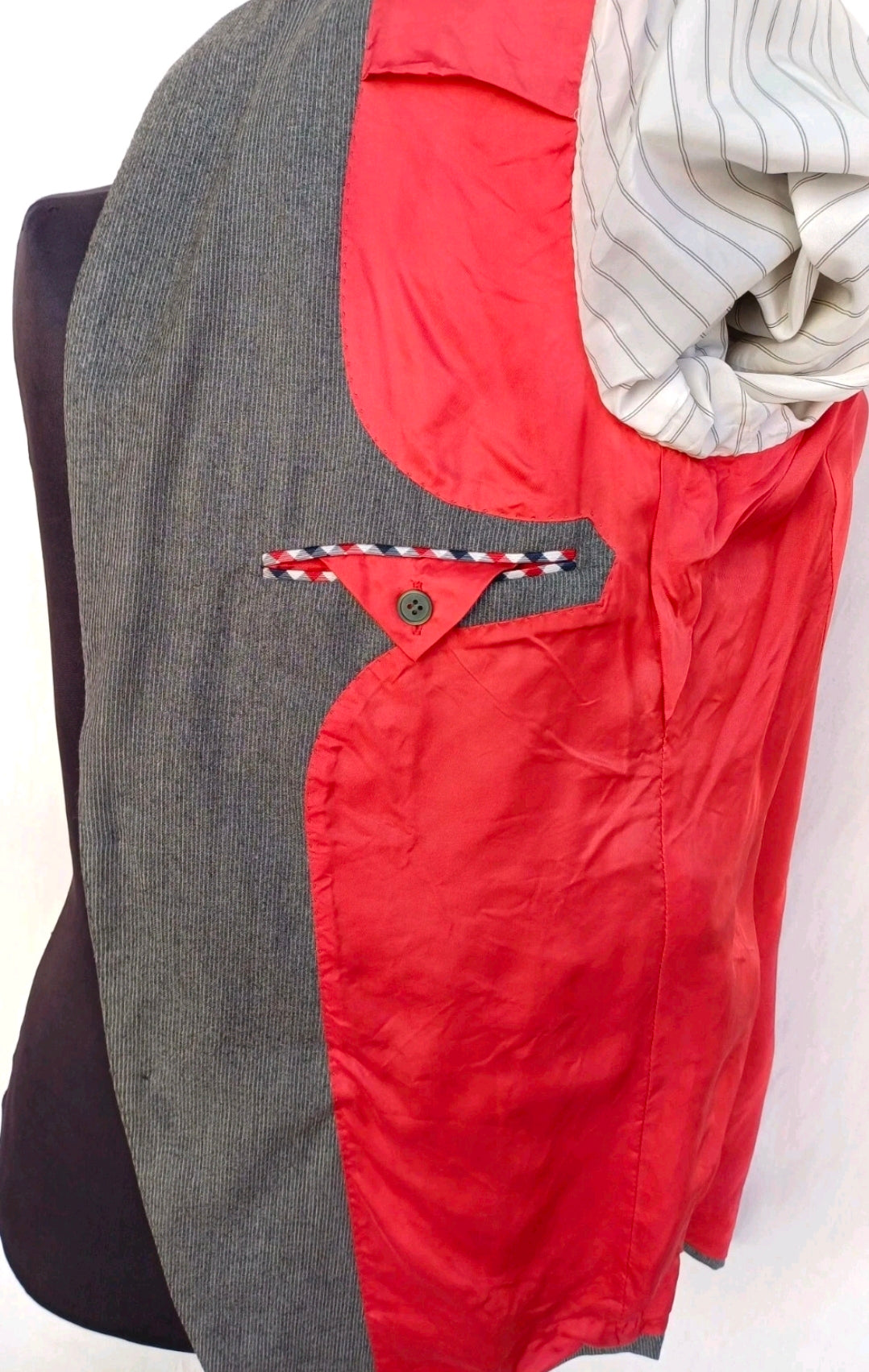 Suitsupply Vitale Barberis Canonico Mens Wool Button Blazer Jacket EU 48/UK 38