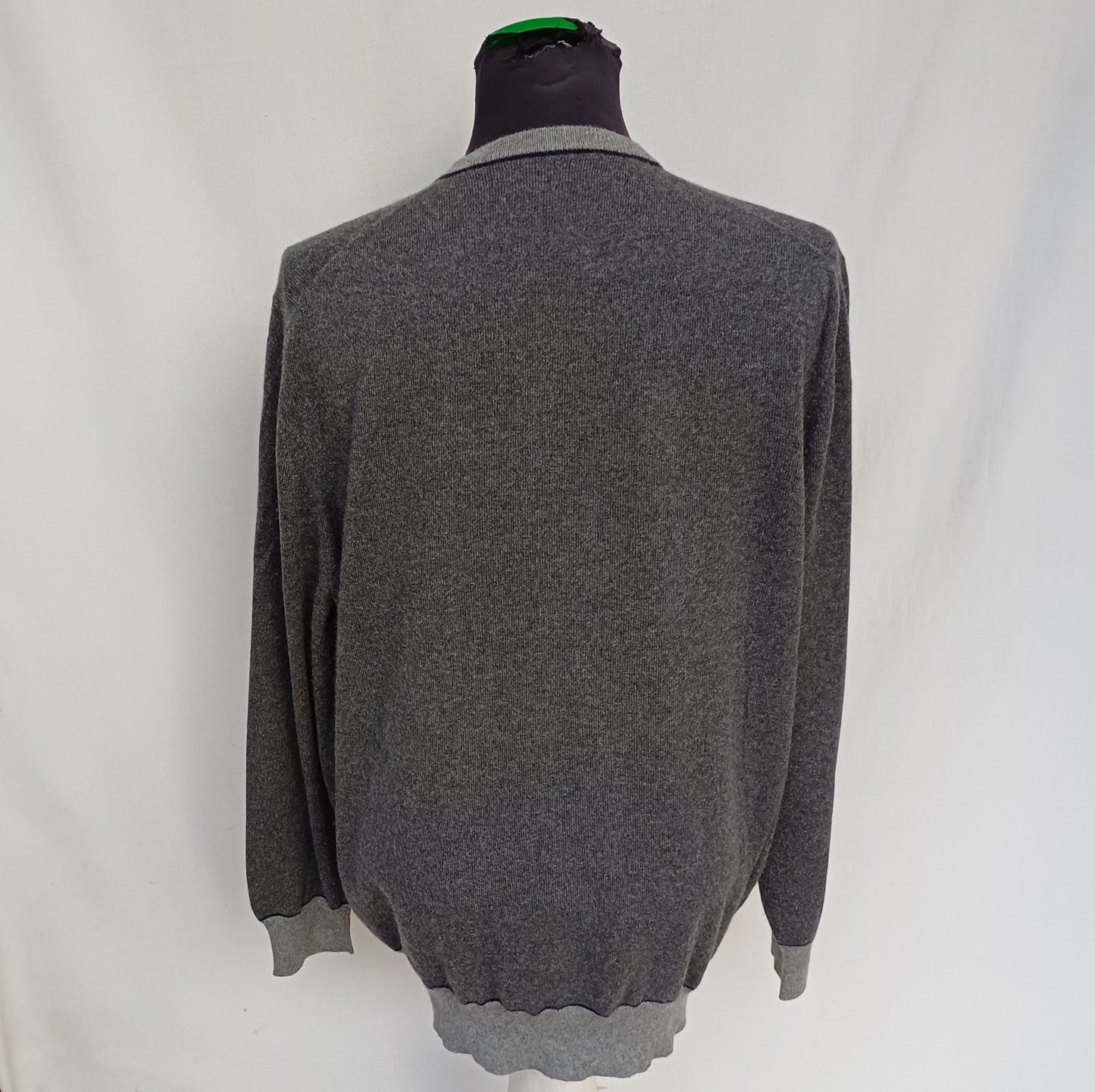 Brunello Cucinelli Cashmere V-Neck Pullover Sweater Size 56/Mens XL