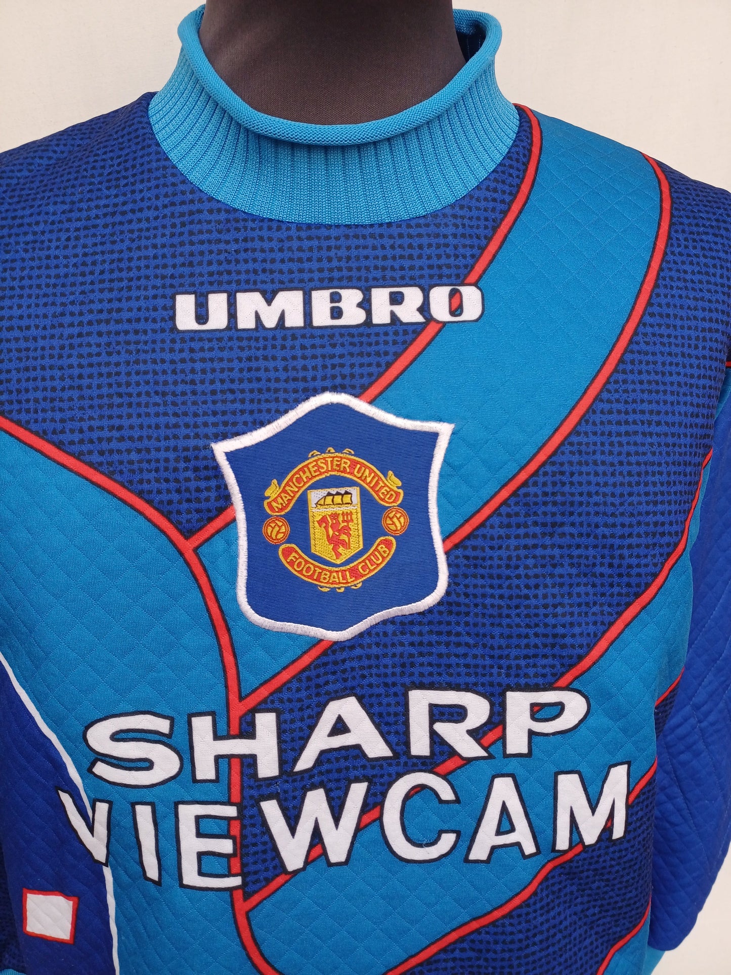 Manchester United 1995/97 Goalkeeper Umbro Football Shirt Size Youth Fits Mens S