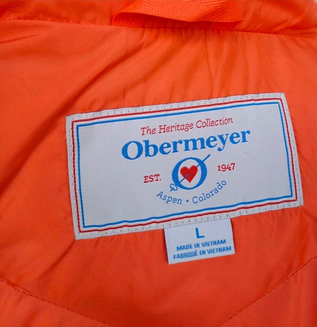 Obermeyer The Dusty Womens Full Zip Quilted Duck Down Jacket Size L