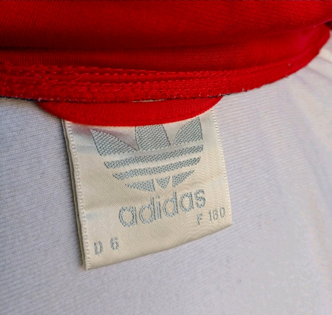 Vintage 90s Adidas Sport Zip Track Top Jacket Striped Mens M