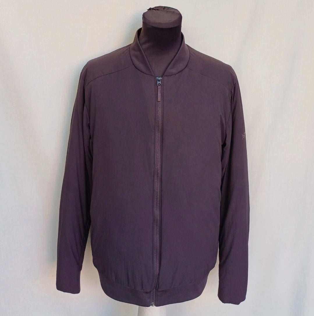 Arcteryx Seton Bomber Zip Jacket Gray Lightweight Mens M