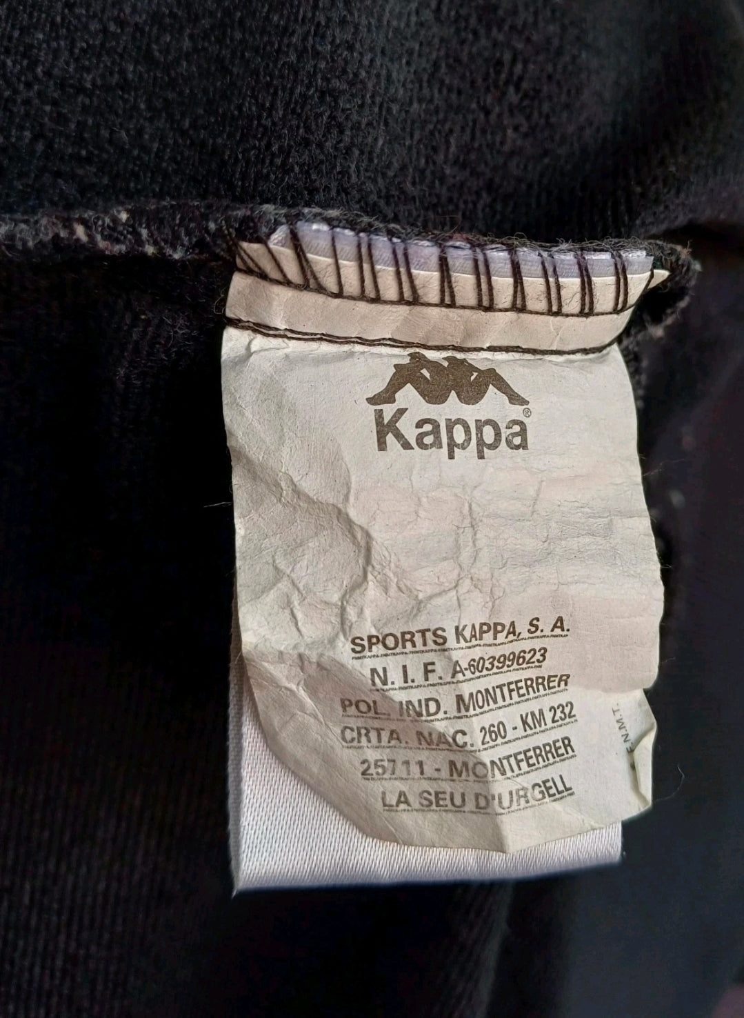 Vintage 90s Kappa Taped Logo Zip Track Top Jacket Mens XL