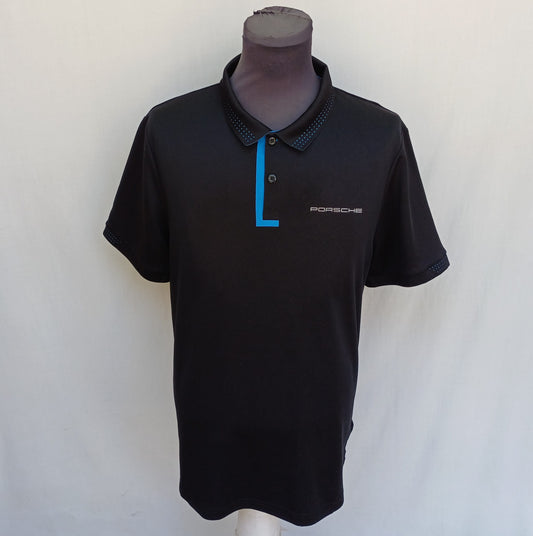 Porsche Taycan Button Polo Shirt Mens L