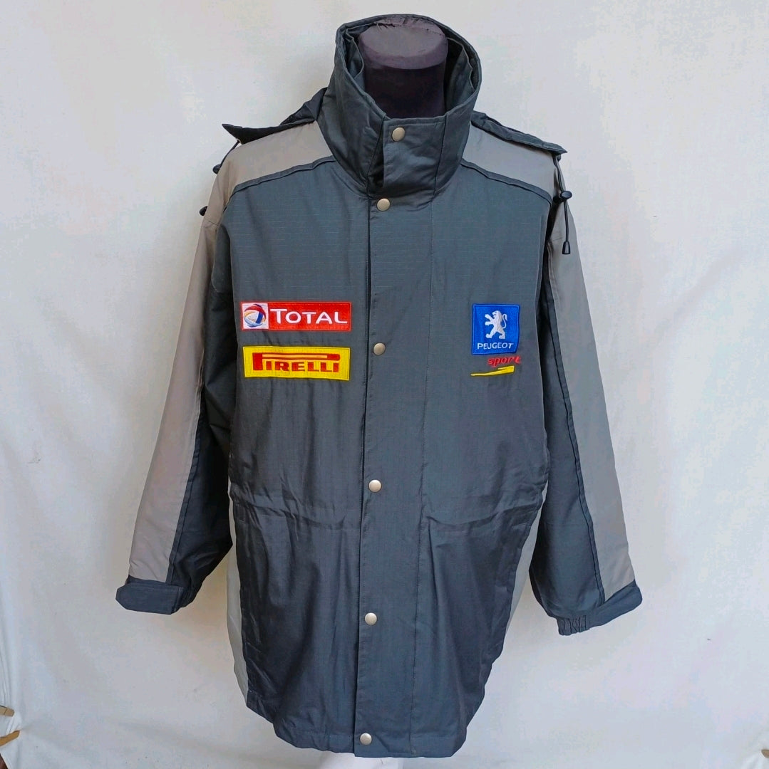 Peugeot Sport Full Zip Racing Jacket W/Removable Fleece Lining Mens M