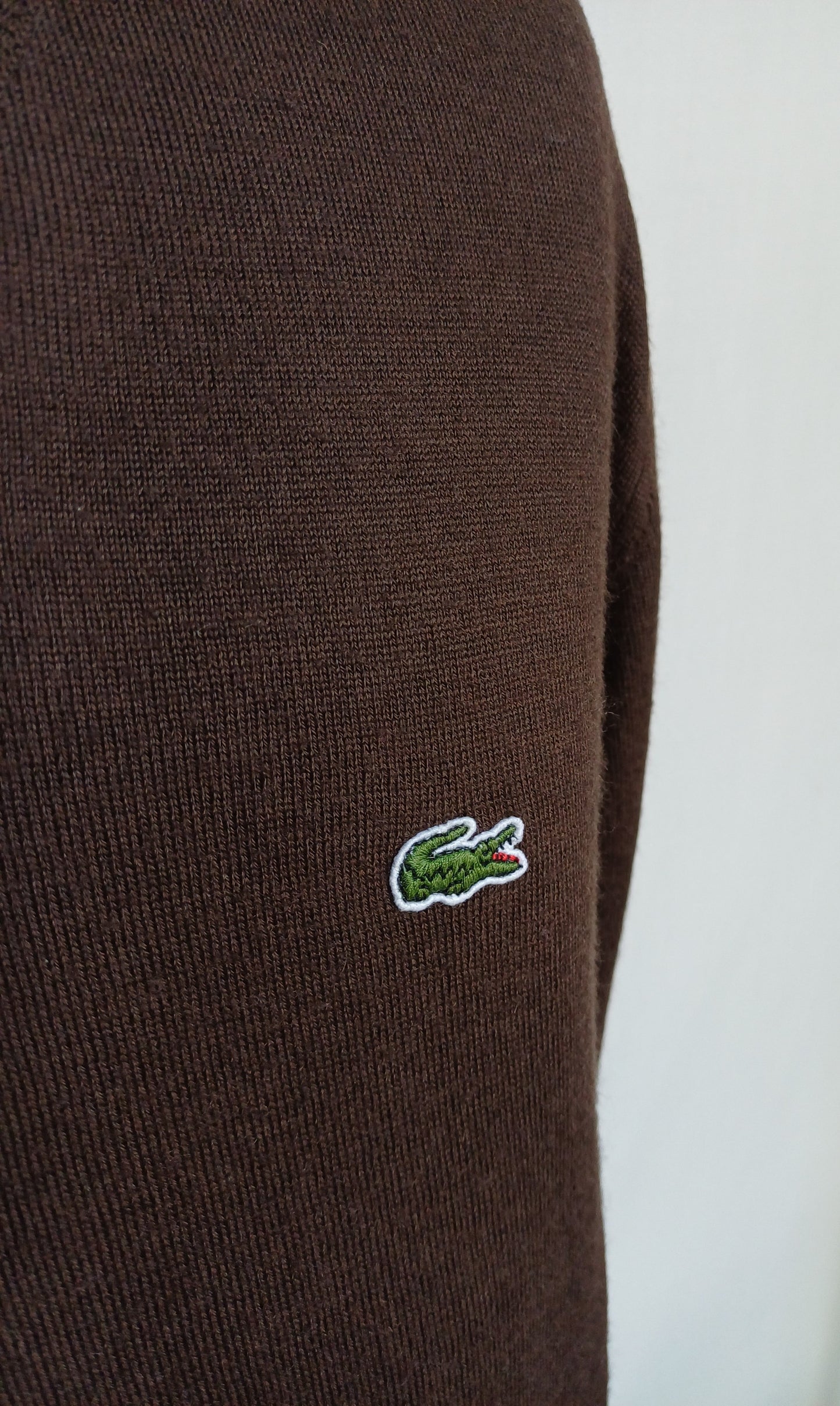 LaCoste Wool/Acrylic V-Neck Pullover Sweater Size 4/Mens Medium