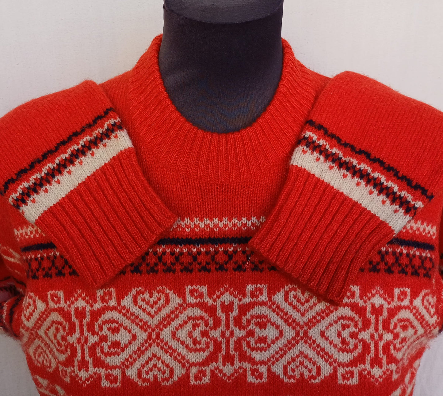 Vintage Geiger Pure Wool Pullover Sweater Size EU 50