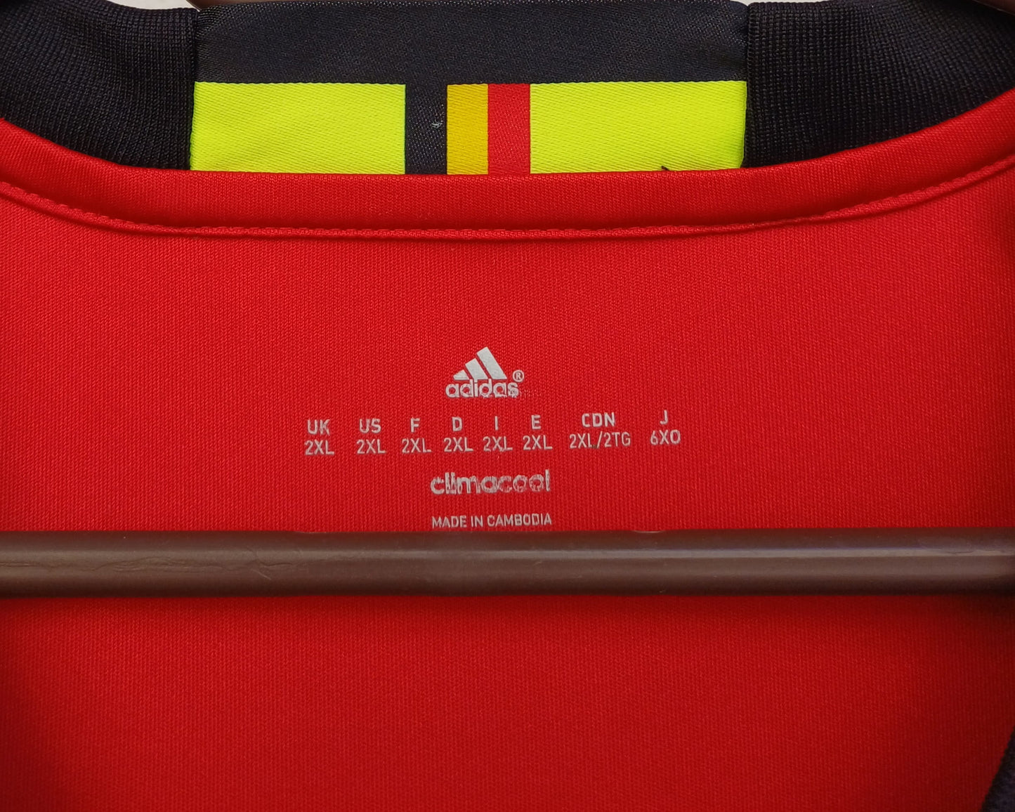 Belgium 2016 Euro Home adidas Shirt Mens 2XL