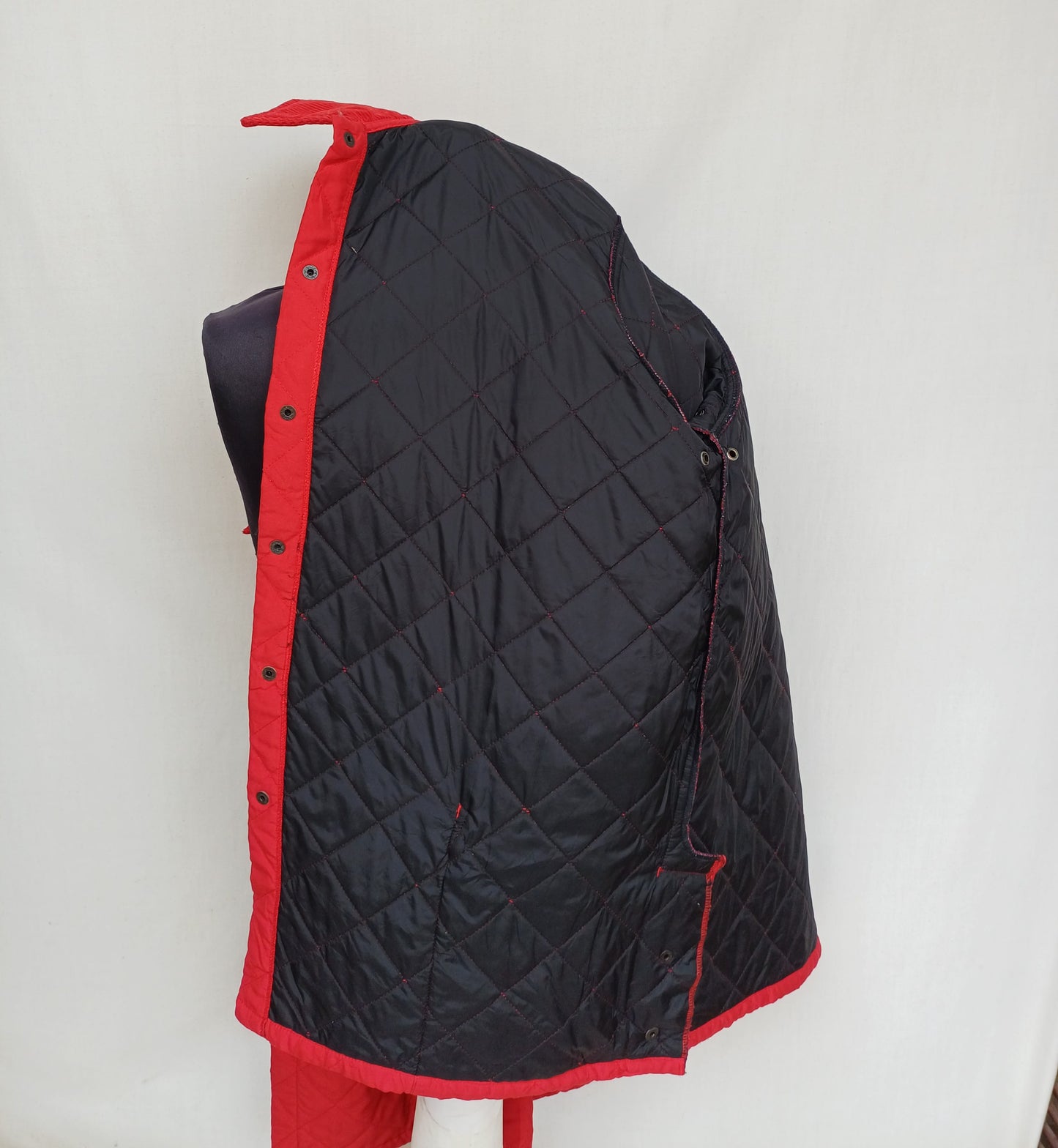 Vintage 2002 Ferrari Official Quilted Snap Padded Jacket Mens L
