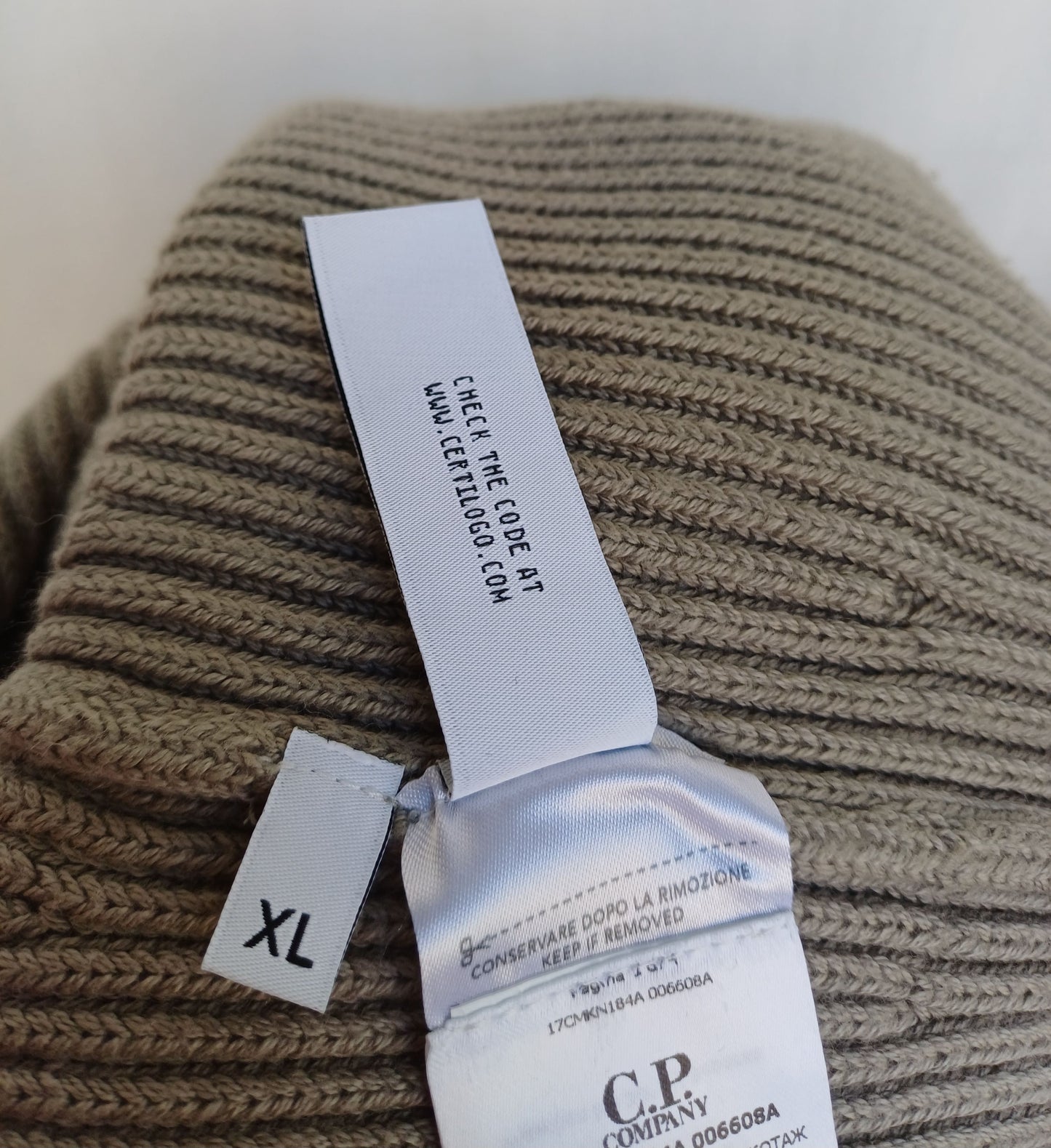 CP Company Cotton/Polyamide Roll Neck Knit Pullover Sweater Mens XL