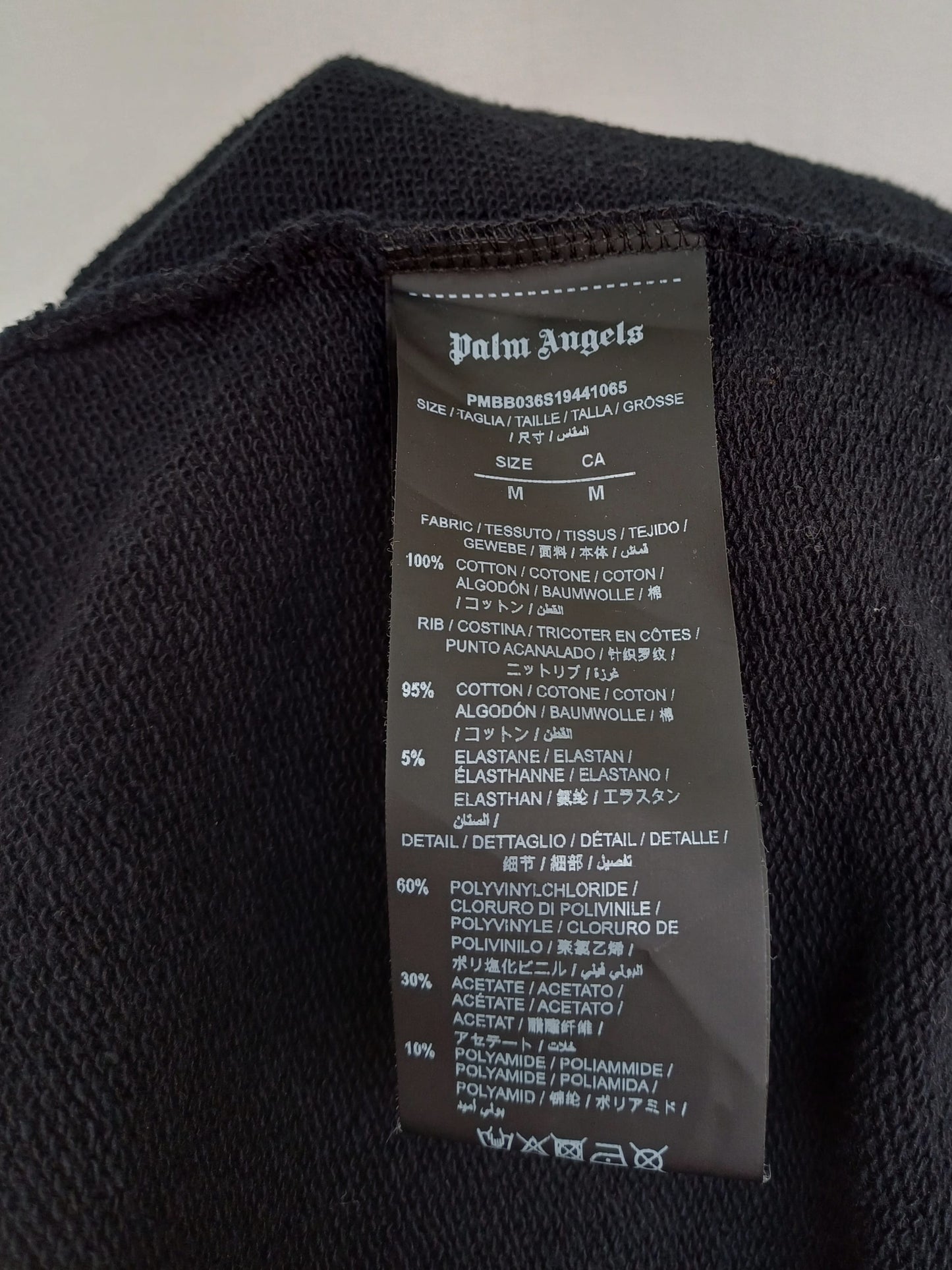 Palm Angels Greetings From All Over Pullover Hoodie Mens M Oversized