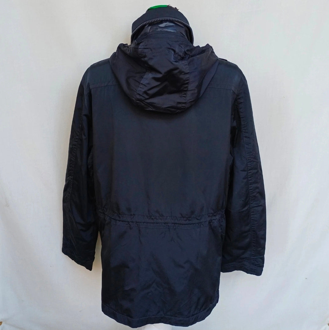 Paul & Shark Double Zipper Multi-Pockets Field Padded Hooded Jacket Mens L