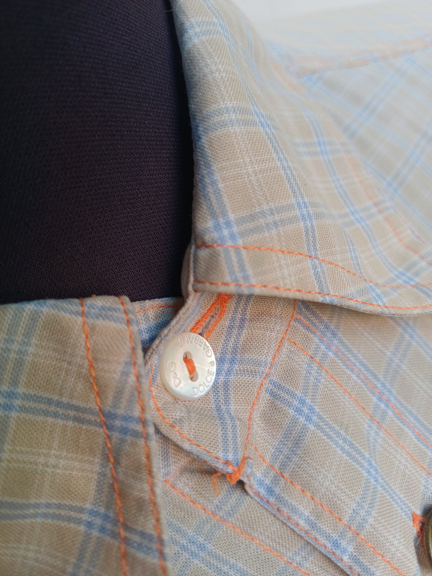 Dolce & Gabbana D&G Forever Funky Plaid button-up Shirt Mens S