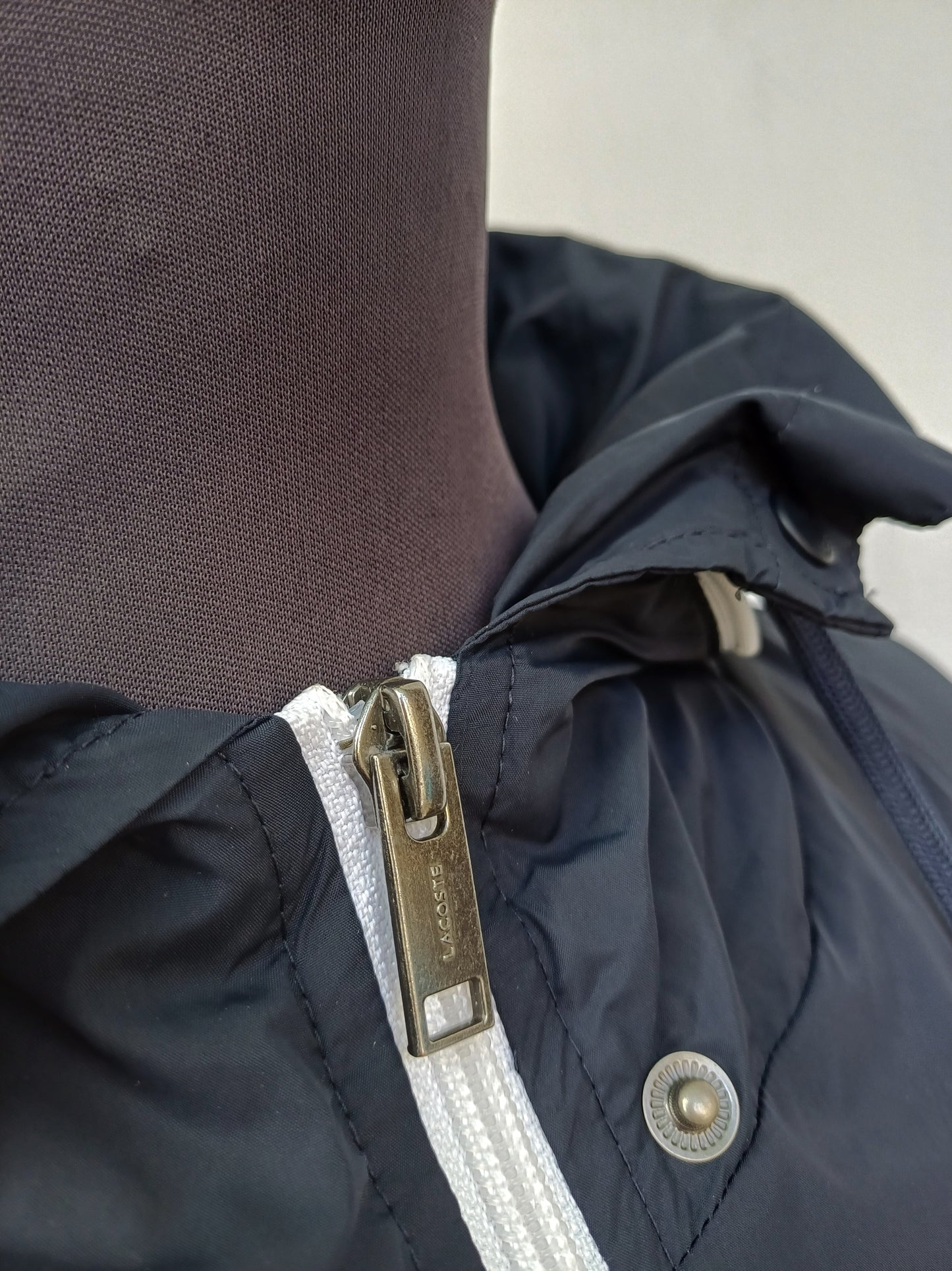 Lacoste Full Zip Nylon Hooded Jacket Size 52/Men's M