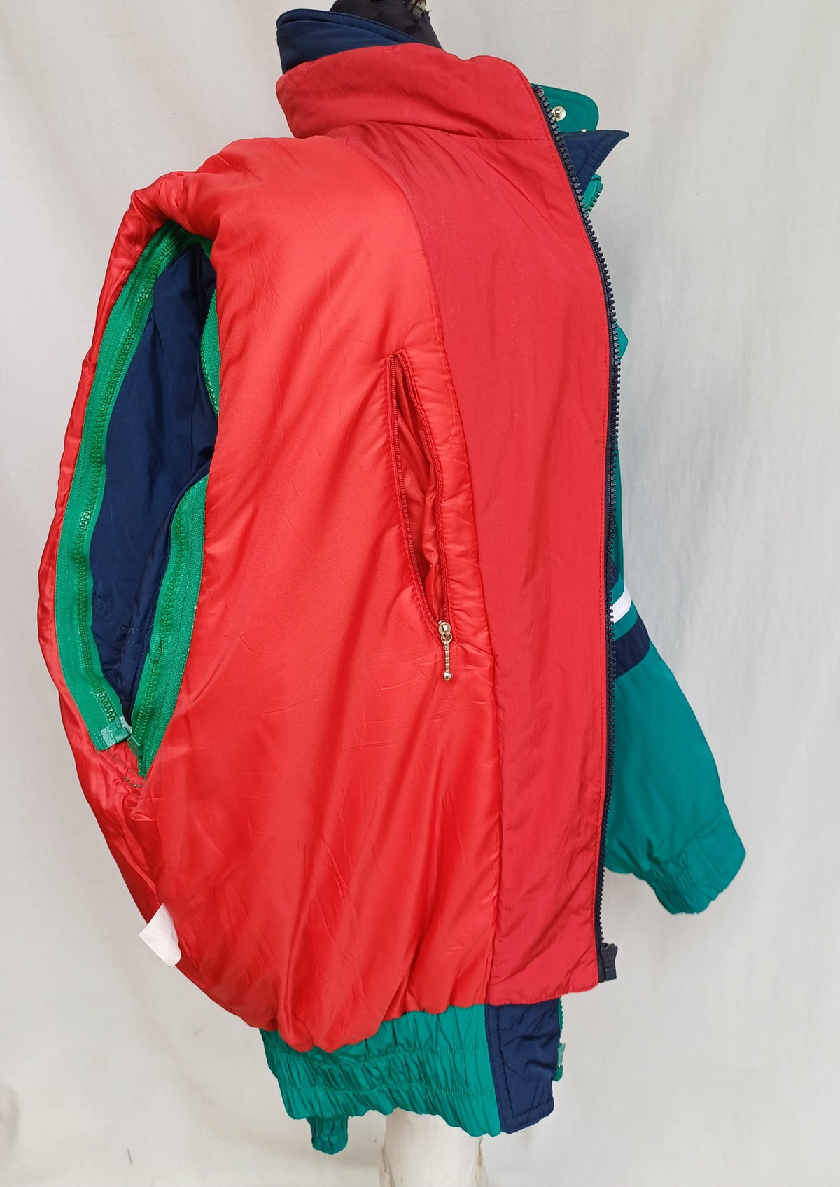 Vintage 90s Daniel Hechter Double Zipper Padded Ski Jacket Size 48/Mens S/M