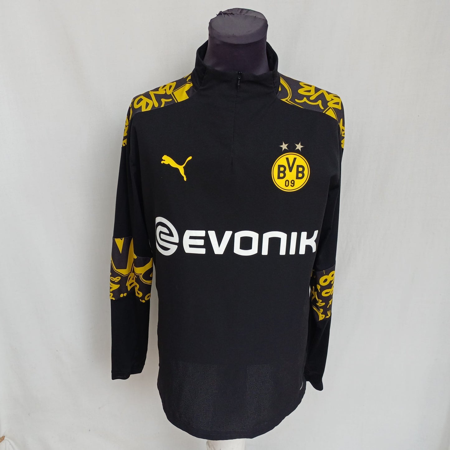 Borussia Dortmund 2020/21 Puma 1/4 Zip Training Top Mens L