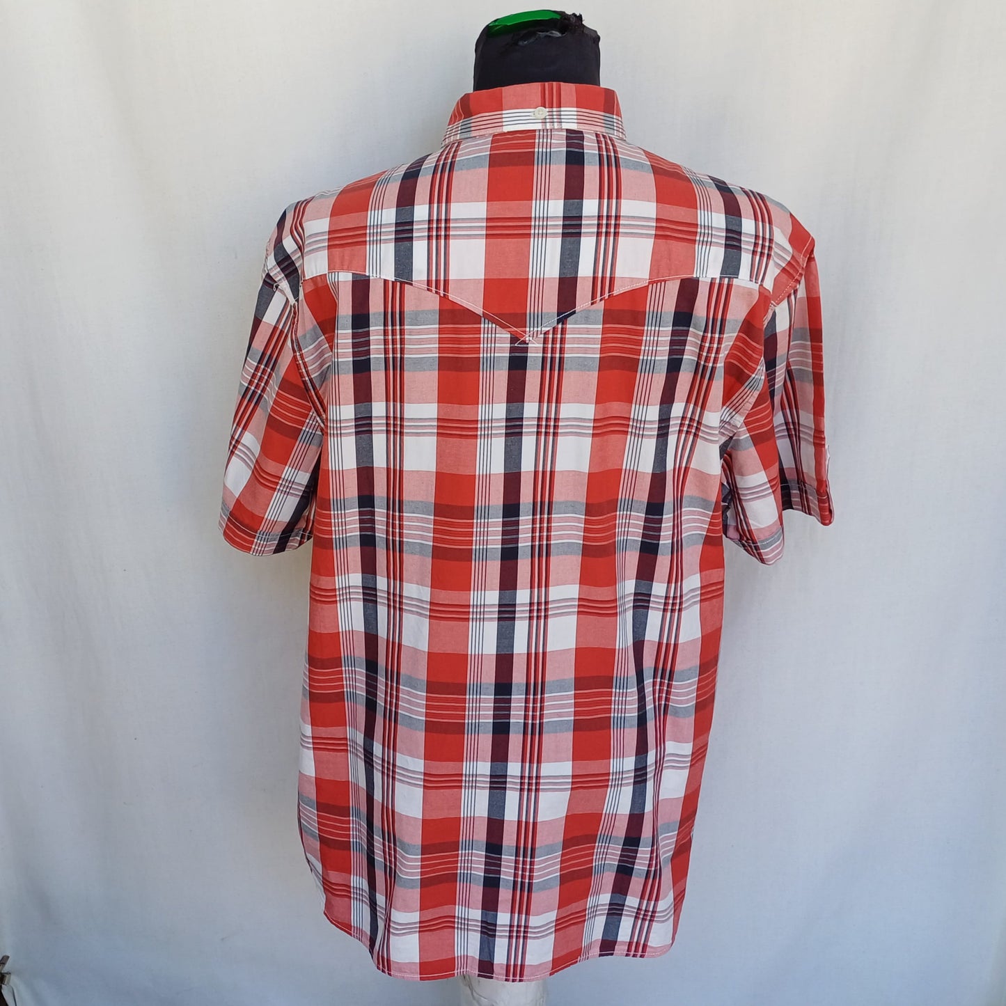 Levi Strauss Cotton Check Button-Up Shirt Mens XL